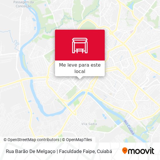 Rua Barão De Melgaço | Faculdade Faipe mapa