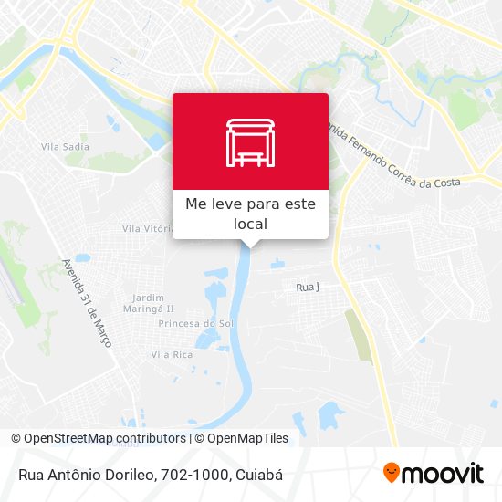 Rua Antônio Dorileo, 702-1000 mapa