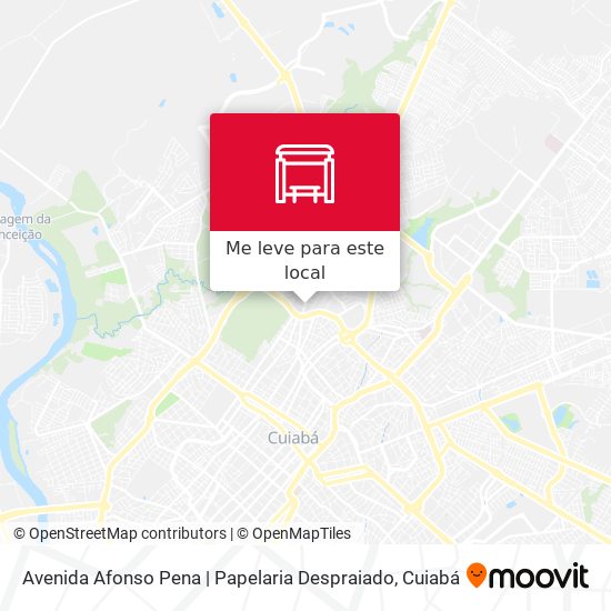 Avenida Afonso Pena | Papelaria Despraiado mapa