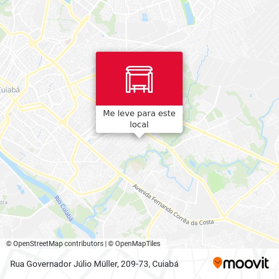 Rua Governador Júlio Müller, 209-73 mapa