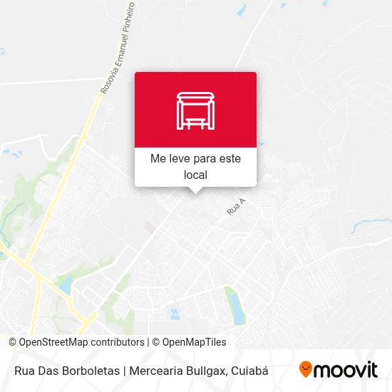 Rua Das Borboletas | Mercearia Bullgax mapa