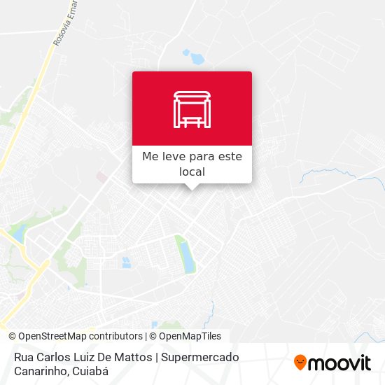 Rua Carlos Luiz De Mattos | Supermercado Canarinho mapa