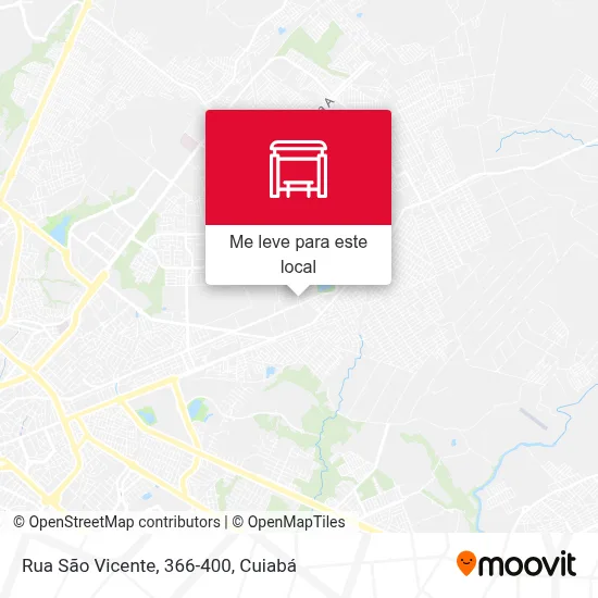 Rua São Vicente, 366-400 mapa