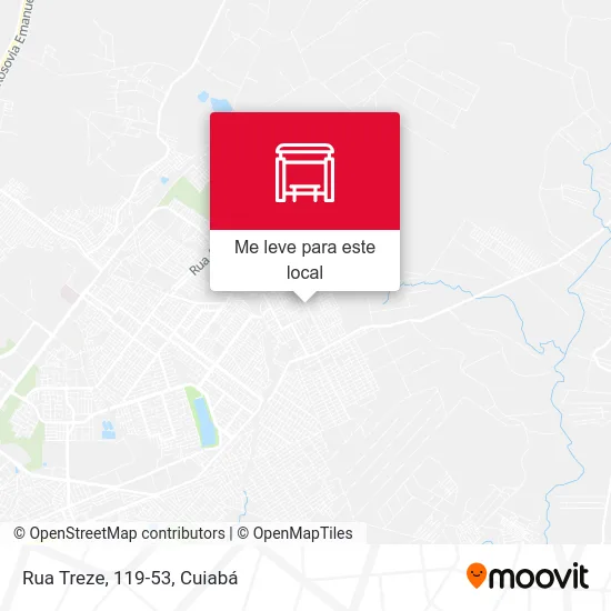 Rua Treze, 119-53 mapa