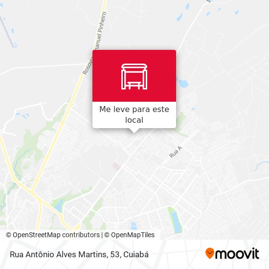 Rua Antônio Alves Martins, 53 mapa