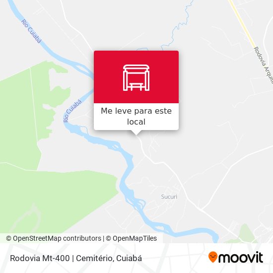 Rodovia Mt-400 | Cemitério mapa