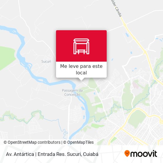 Av. Antártica | Entrada Res. Sucuri mapa