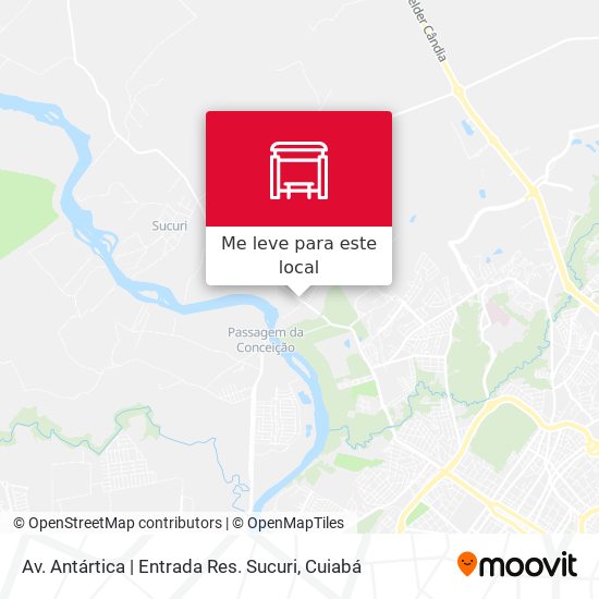 Av. Antártica | Entrada Res. Sucuri mapa