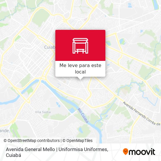 Avenida General Mello | Uniformisa Uniformes mapa