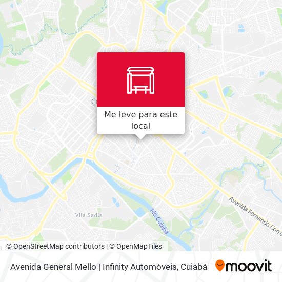 Avenida General Mello | Infinity Automóveis mapa