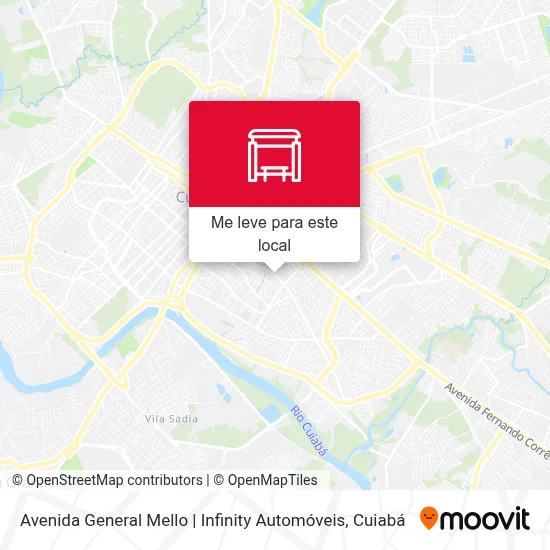 Avenida General Mello | Infinity Automóveis mapa