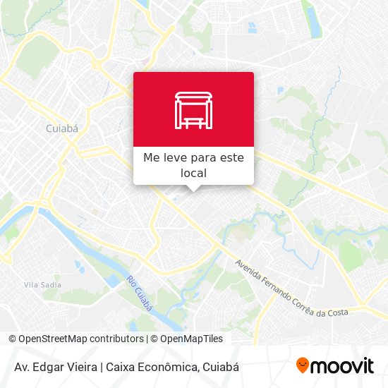 Av. Edgar Vieira | Caixa Econômica mapa