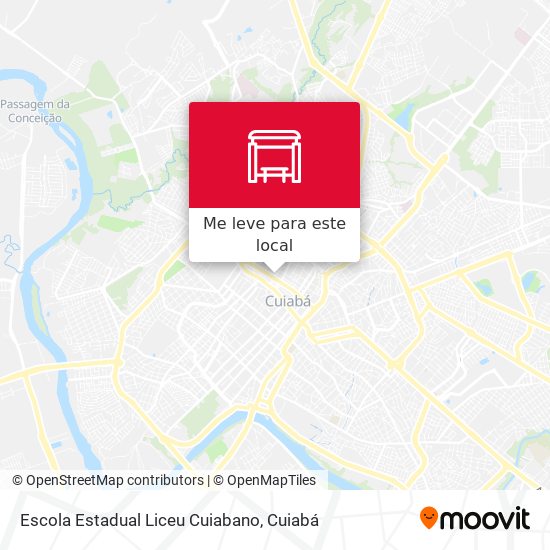 Escola Estadual Liceu Cuiabano mapa