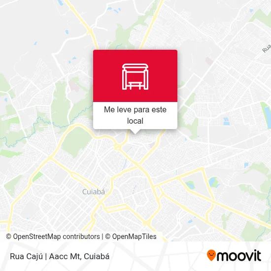 Rua Cajú | Aacc Mt mapa