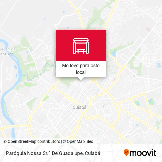 Paróquia Nossa Sr.ª De Guadalupe mapa