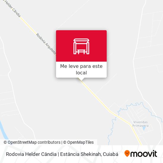 Rodovia Helder Cândia | Estância Shekinah mapa