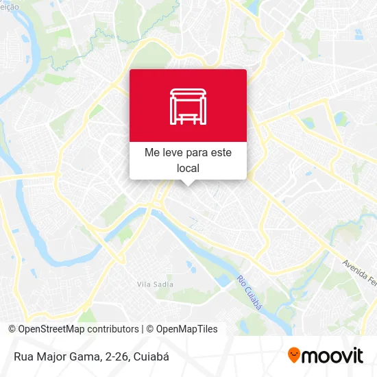 Rua Major Gama, 2-26 mapa