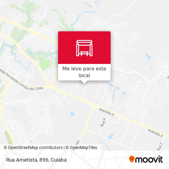 Rua Ametista, 896 mapa