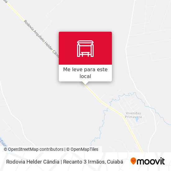 Rodovia Helder Cândia | Recanto 3 Irmãos mapa