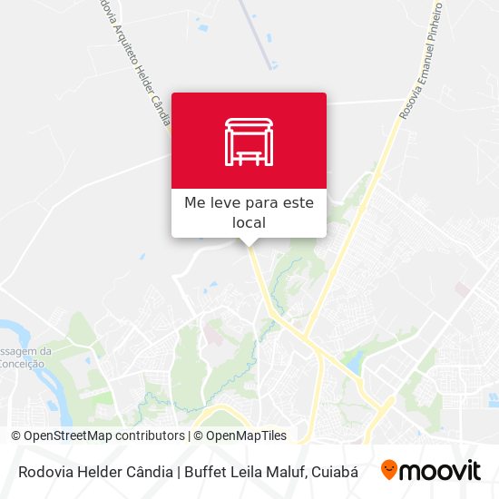Rodovia Helder Cândia | Buffet Leila Maluf mapa