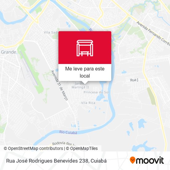 Rua José Rodrigues Benevides 238 mapa