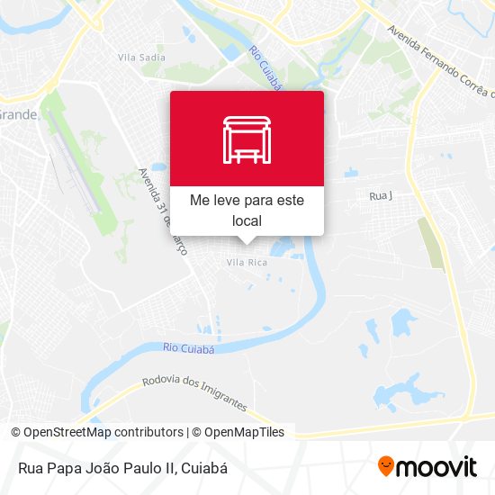 Rua Papa João Paulo II mapa
