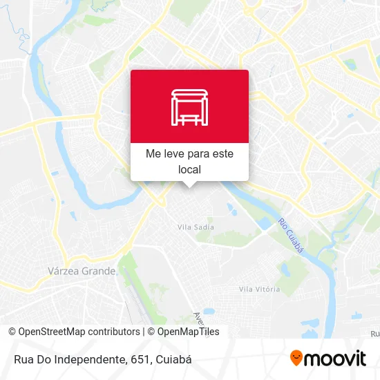 Rua Do Independente, 651 mapa