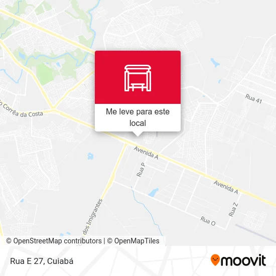 Rua E 27 mapa
