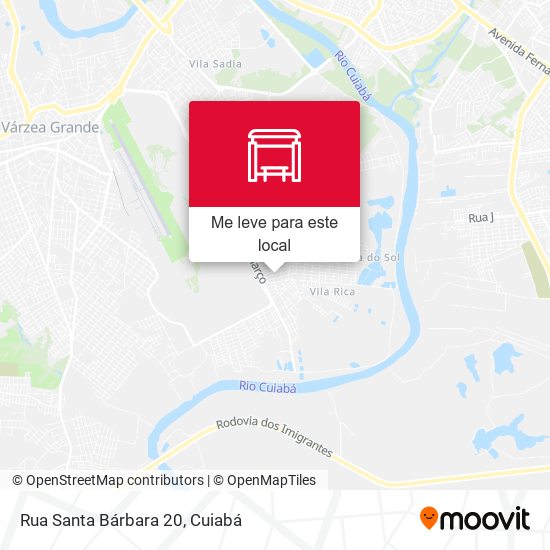 Rua Santa Bárbara 20 mapa