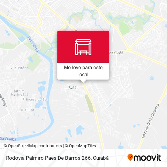 Rodovia Palmiro Paes De Barros 266 mapa