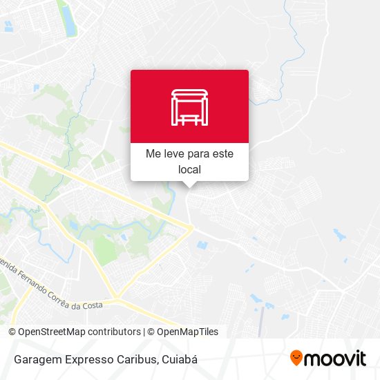 Garagem Expresso Caribus mapa