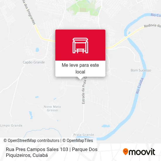 Rua Pres Campos Sales 103 | Parque Dos Piquizeiros mapa