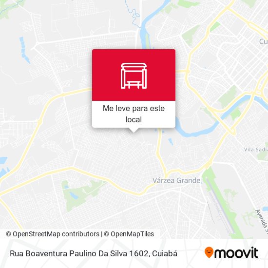 Rua Boaventura Paulino Da Silva 1602 mapa
