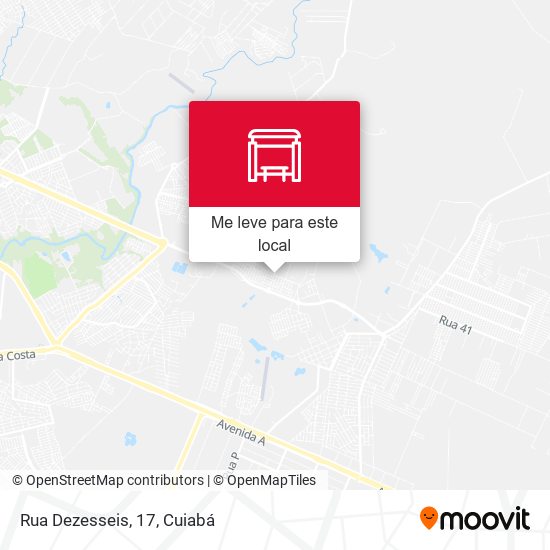 Rua Dezesseis, 17 mapa