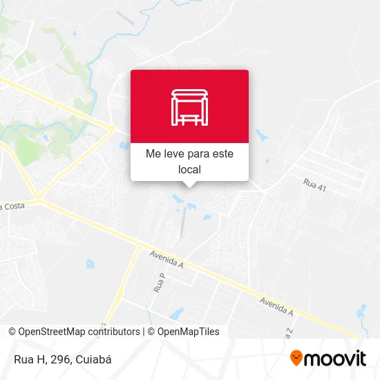 Rua H, 296 mapa