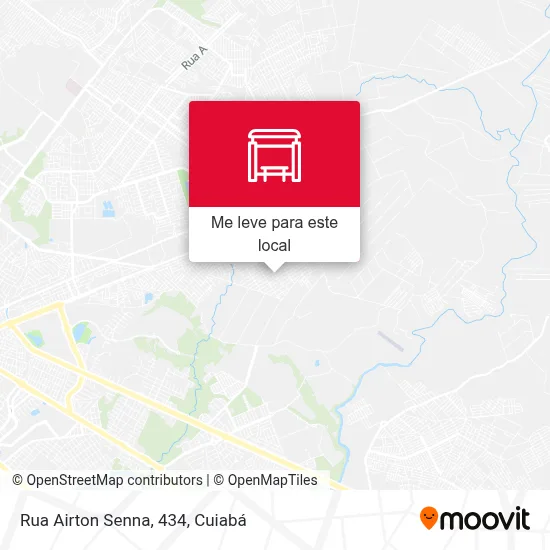Rua Airton Senna, 434 mapa