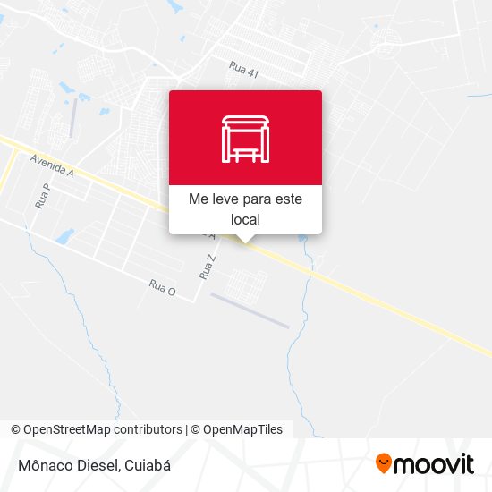 Mônaco Diesel mapa