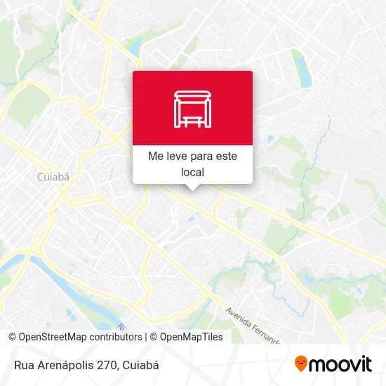 Rua Arenápolis 270 mapa