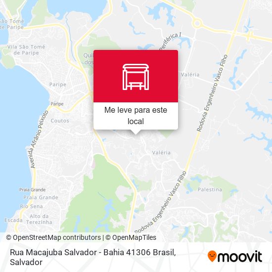 Rua Macajuba Salvador - Bahia 41306 Brasil mapa