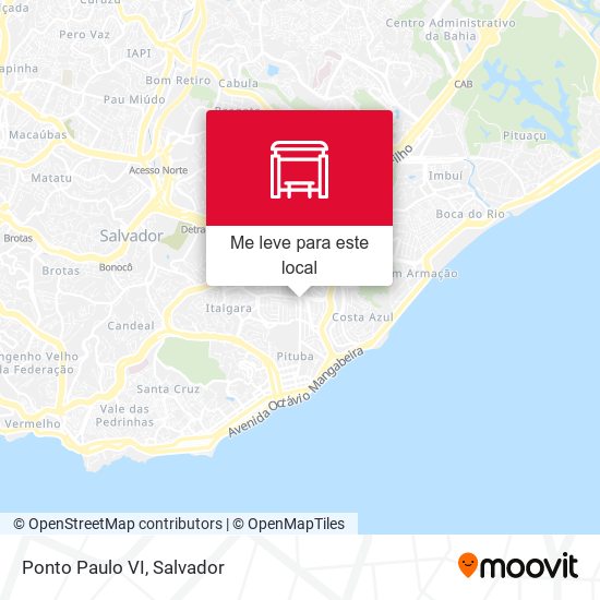 Ponto Paulo VI mapa