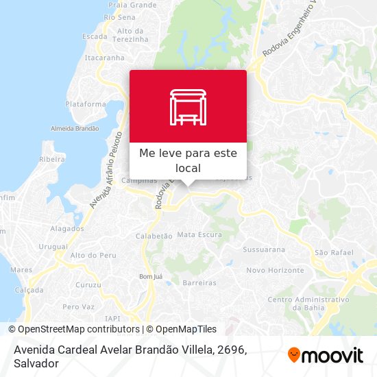 Avenida Cardeal Avelar Brandão Villela, 2696 mapa