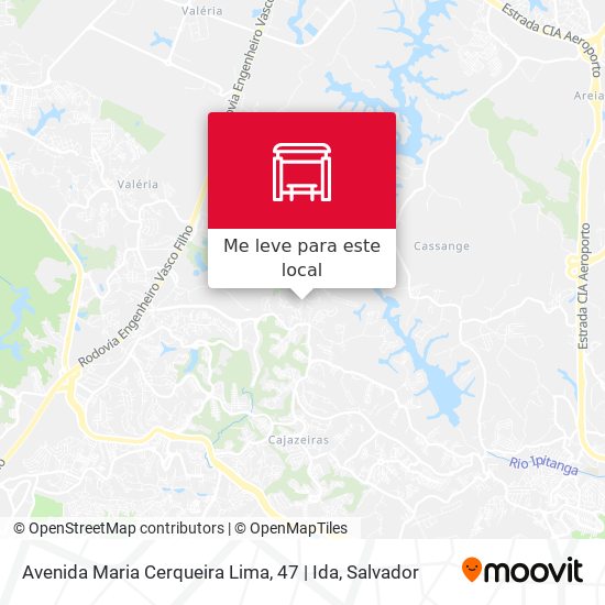 Avenida Maria Cerqueira Lima, 47 | Ida mapa