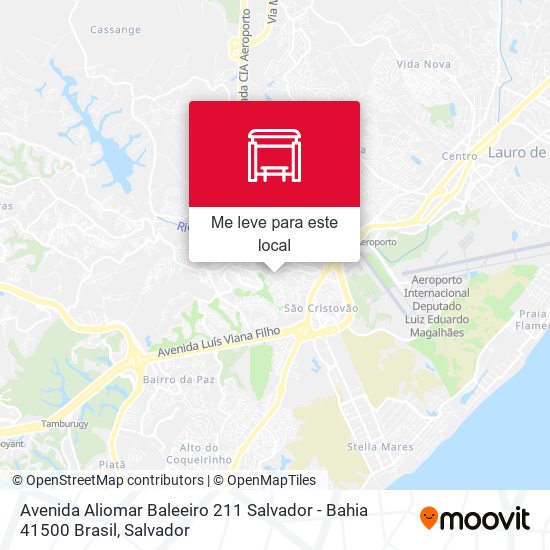 Avenida Aliomar Baleeiro 211 Salvador - Bahia 41500 Brasil mapa