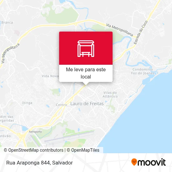 Rua Araponga 844 mapa