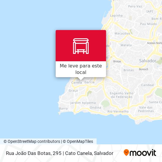 Rua João Das Botas, 295 | Cato Canela mapa