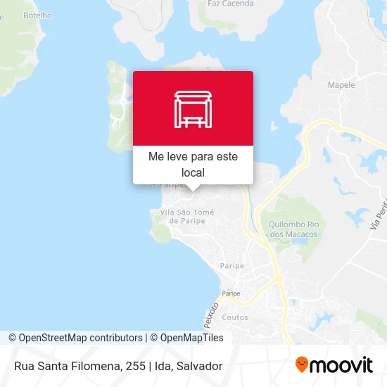 Rua Santa Filomena, 255 | Ida mapa