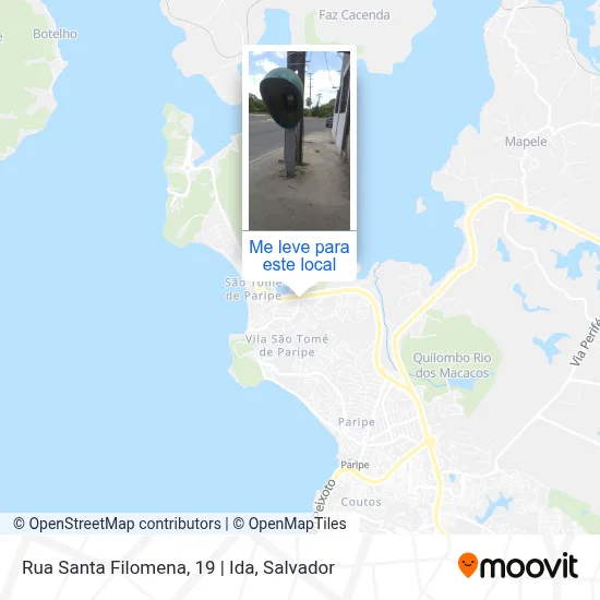Rua Santa Filomena, 19 | Ida mapa