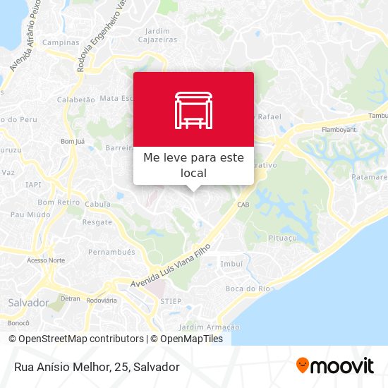 Rua Anísio Melhor, 25 mapa
