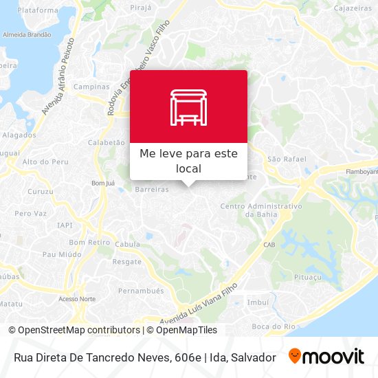 Rua Direta De Tancredo Neves, 606e | Ida mapa