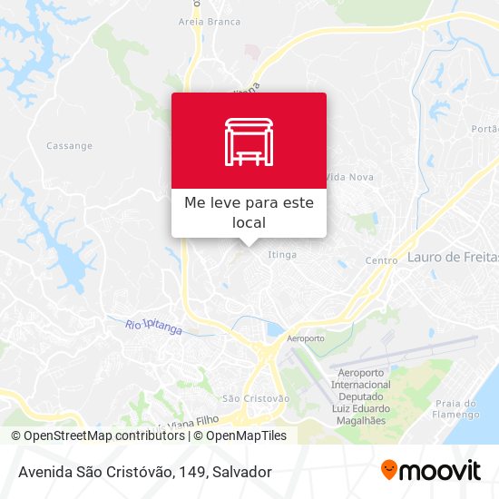 Avenida São Cristóvão, 149 mapa